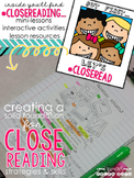 Reading Comprehension Close Reading Mini-Lessons Activities