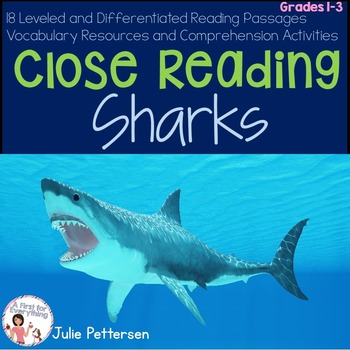 Preview of Close Reading Sharks