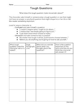 **Close Reading** Sign Posts Reading Worksheets - Notice and Note