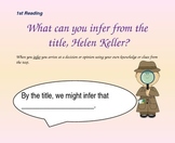 Close Reading Slides for Helen Keller Journey's 2nd Grade