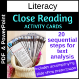 Close Reading Strategies for High School Literacy - Activi