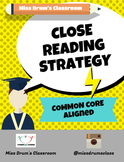 Close Reading Strategy