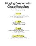 Close Reading Student Reference Sheet