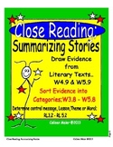 Close Reading Story Elements Summarizing Stories SIWBS