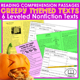 Reading Comprehension Passages Halloween Test Prep