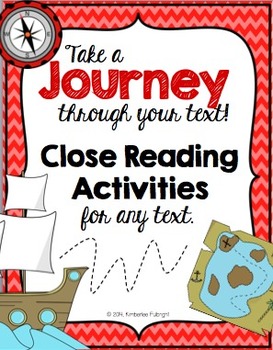 Preview of Close Reading Text Evidence ~ A Journey Through Your Text