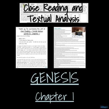 Preview of Close Reading & Textual Analysis (Genesis Chapter One)