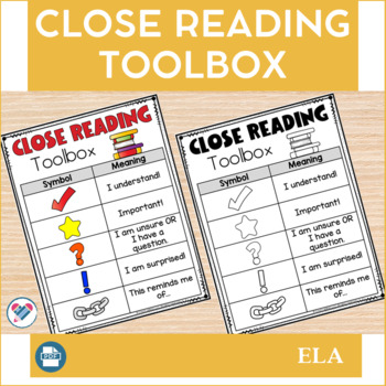 Preview of Close Reading Toolbox