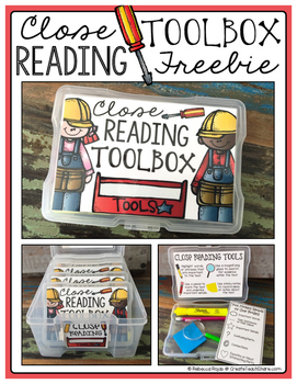 Preview of Close Reading Toolbox FREEBIE