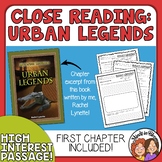 Close Reading Practice - Urban Legends - Authentic Text by