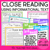 Close Reading Using Informational Text for 4th and 5th Grades