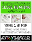 Close Reading With Music-Engage Your Readers! Vol. 2, Set 