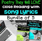 Poetry They Will LOVE: Close Reading With Song Lyrics- Bun