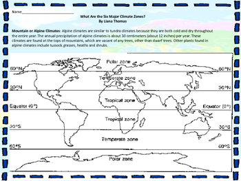weather and climate the major world climate zones by that science guy