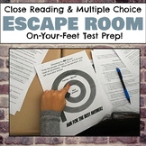 Close Reading, Multiple Choice, Test Prep Escape Room for 