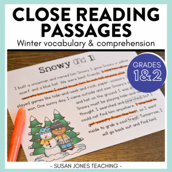 Preview of Close Reading Passages: Winter Edition
