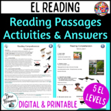 Close Reading for ESL - passages and reading activities wi