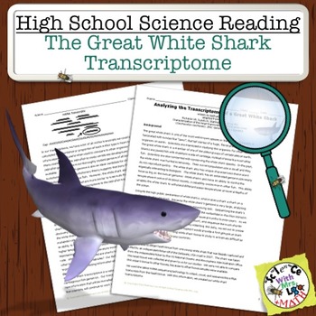 Preview of High School Science Reading: Great White Shark Transcriptome - Sub Plan