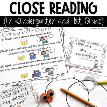 Preview of Close Reading in Kindergarten and 1st Grade | Comprehension