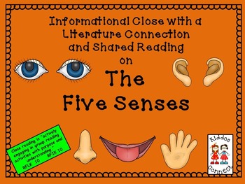 Preview of Close Reading on the Five Senses with extensions