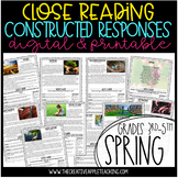 Close Reading with Constructed Response Spring Passages