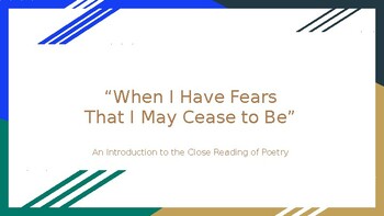 Preview of John Keats Interactive Mystery | Slides