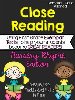 Preview of Close Reading with Nursery Rhymes