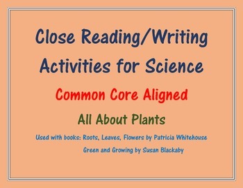 Preview of Close Reading/Writing Activities for Science