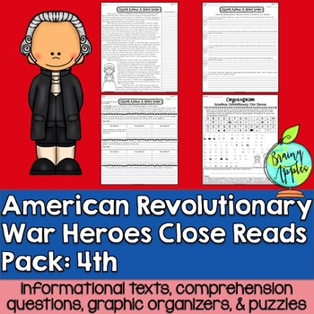 Preview of American Revolution, Revolutionary War, Leveled Passages 4th Grade