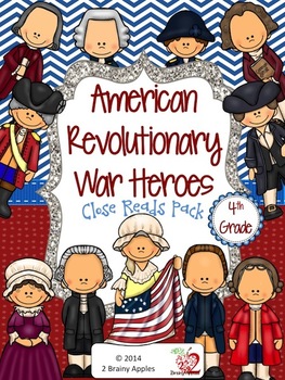 Preview of American Revolution, Revolutionary War, Leveled Passages 4th Grade SAMPLER