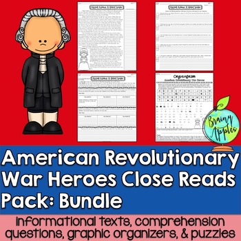 Preview of American Revolution, Revolutionary War, Leveled Passages Bundle