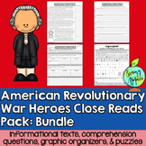 American Revolution, Revolutionary War, Leveled Passages Bundle