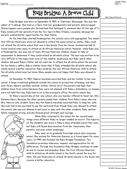 Black History Month Leveled Passages 4th Grade | TpT