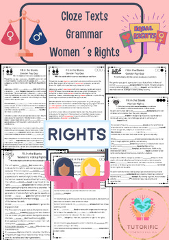 Preview of Close Texts Bundle - Grammar - Women´s Rights