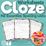 Cloze Worksheets - NZ Essential Spelling Lists