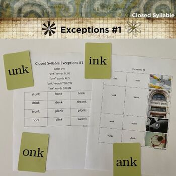 Preview of Closed Syllable Exceptions #1