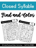 Closed Syllable - I Spy Phonics -Find and Color - SoR Aligned