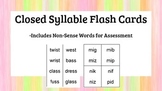 Closed Syllable Flash Cards - 125 cards short vowels