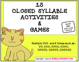 15 Games and Activities Teaching Closed Syllables With Mul