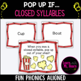 Closed Syllable Pop Up Review Game-- (FUN phonics aligned)