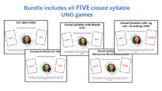 Closed Syllable UNO Game Bundle