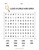 Closed Syllable Word Search (4 letter words)
