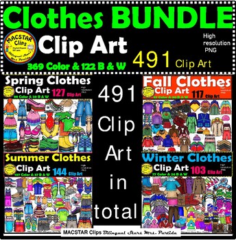 Preview of Clothes Clip Art Mega  BUNDLE  ClipArt