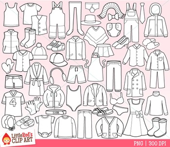 Clothing Clip Art by LittleRed | TPT