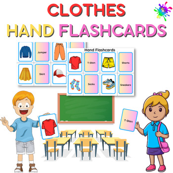 Clothes Flashcards Student Cards- PDF, Printable, Flashcard, Vocabulary