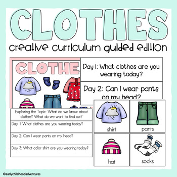 Preview of Clothes Study - Creative Curriculum Guided Edition