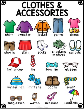 Clothes Beginning ELL Vocabulary Activities, ESL Newcomer Activities