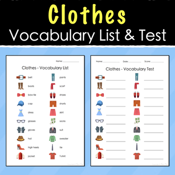 Advanced Clothes Vocabulary worksheet