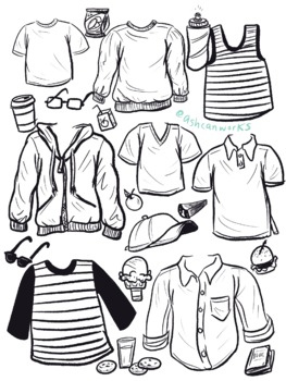 Preview of Clothes and Hair: drawing references