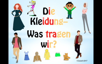 Preview of Clothes in German and Color Adjectives - A Complete Guide.